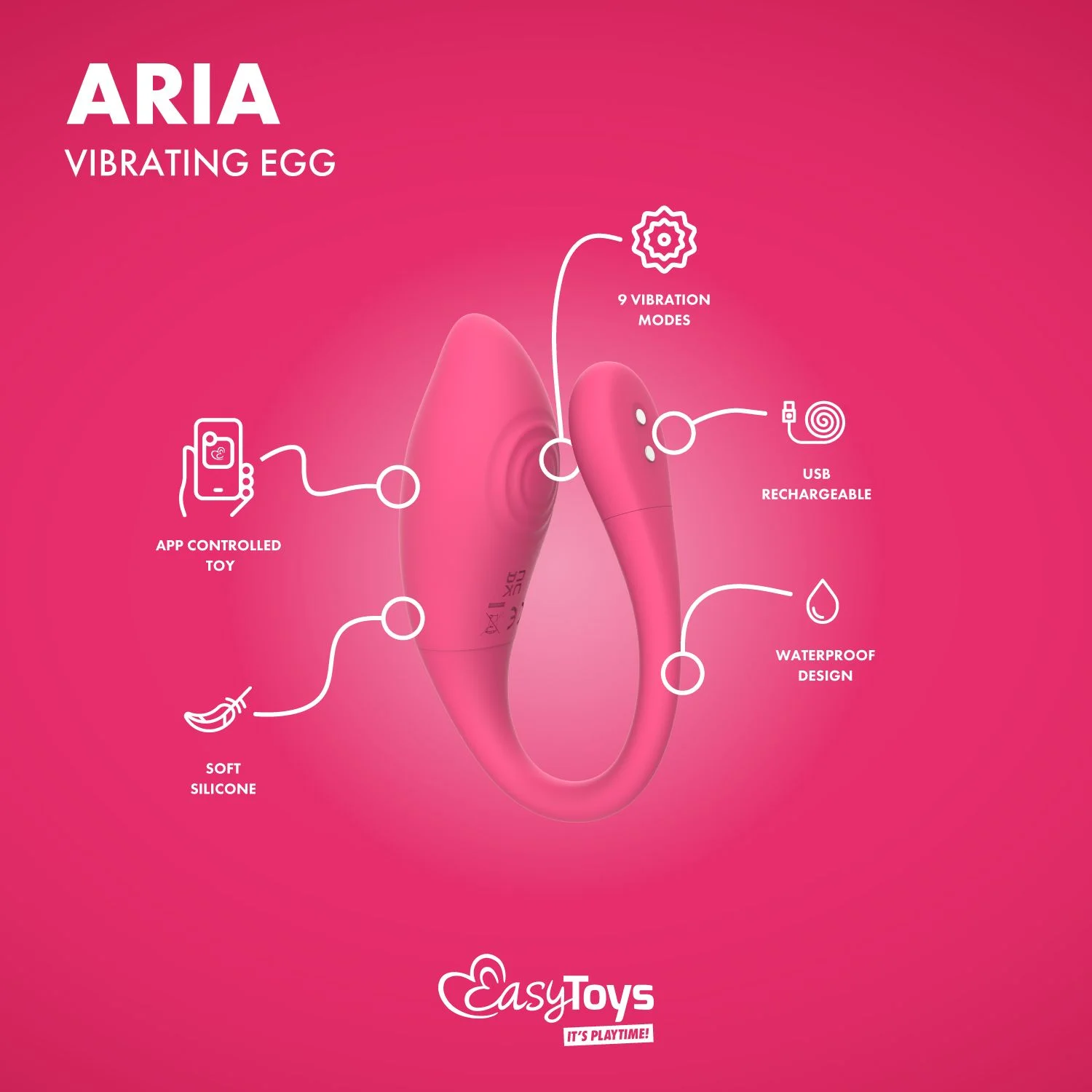 EasyConnect - Vibrerend Eitje Aria app gestuurd