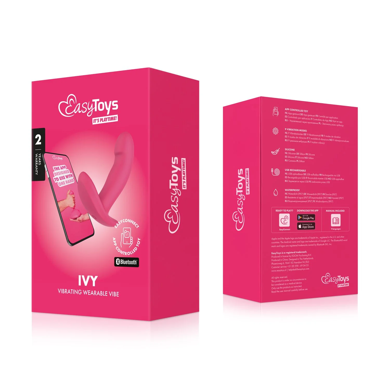 EasyConnect - Draagbare Vibrator Ivy app gestuurd