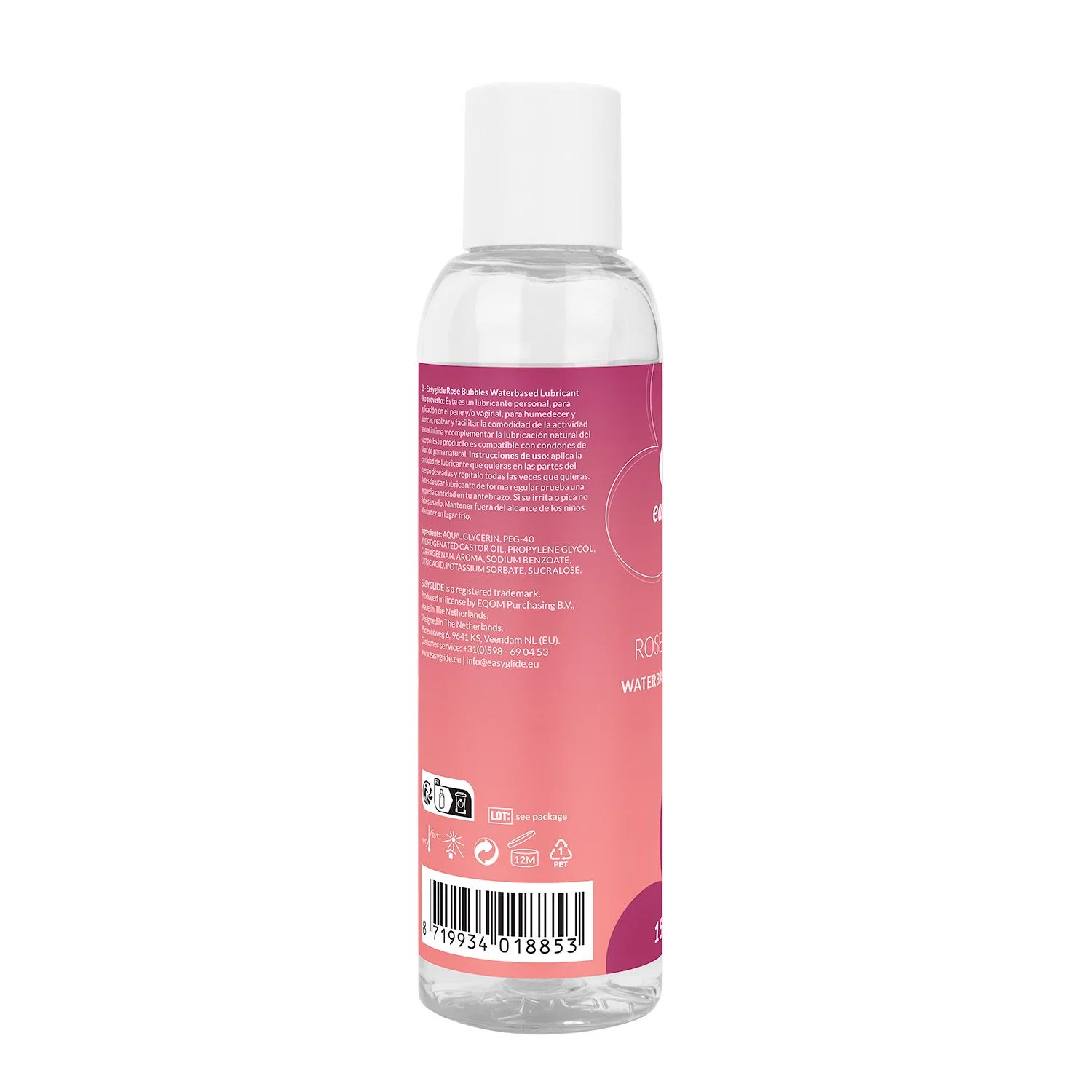 EasyGlide Rosé Bubbels Glijmiddel op Waterbasis - 150 ml