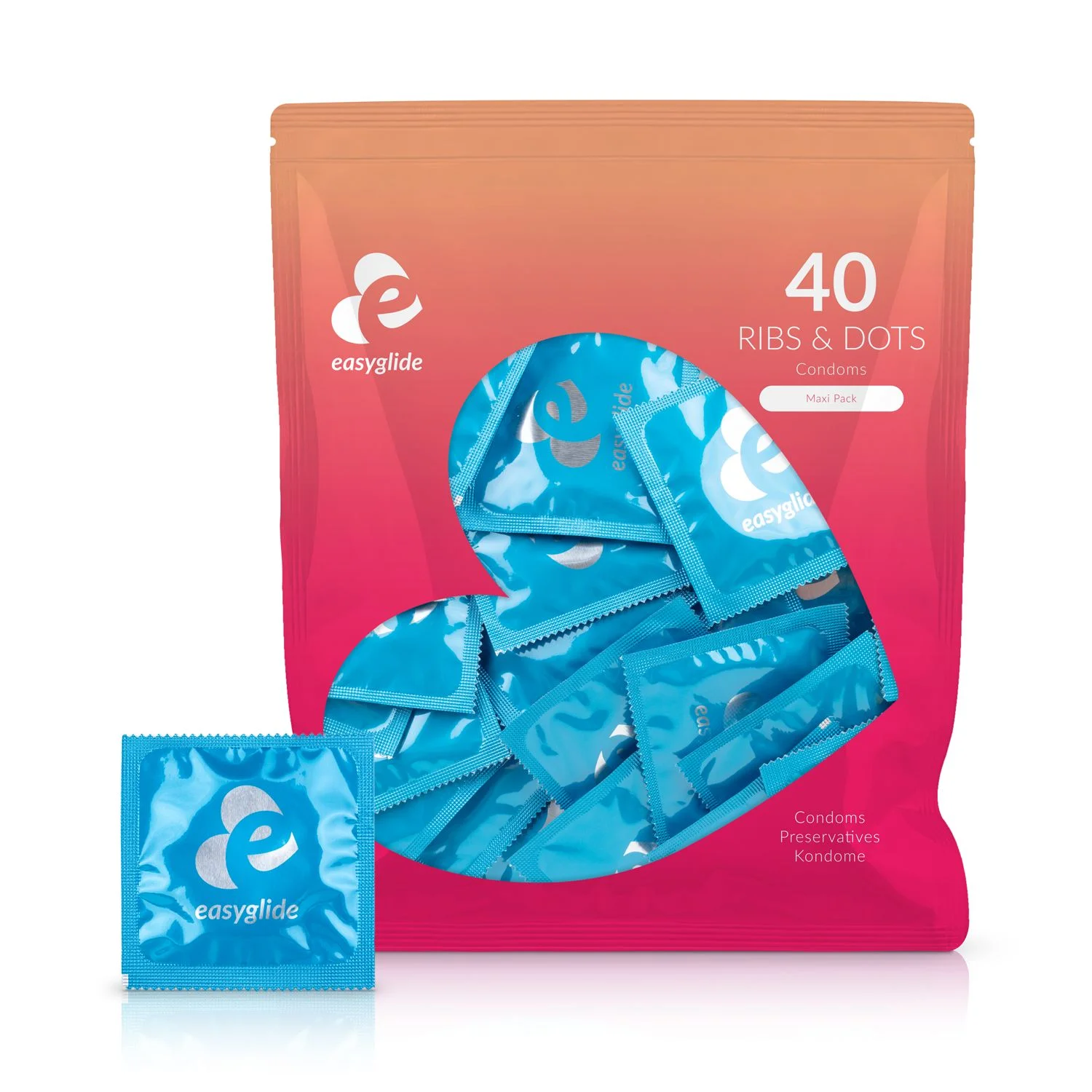 EasyGlide - Ribs and Dots Condooms - 40 stuks