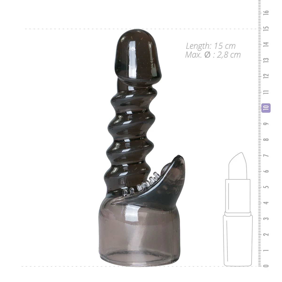 Wand Collection – Opzetstuk Voor Clitoris Stimulatie - Zwart