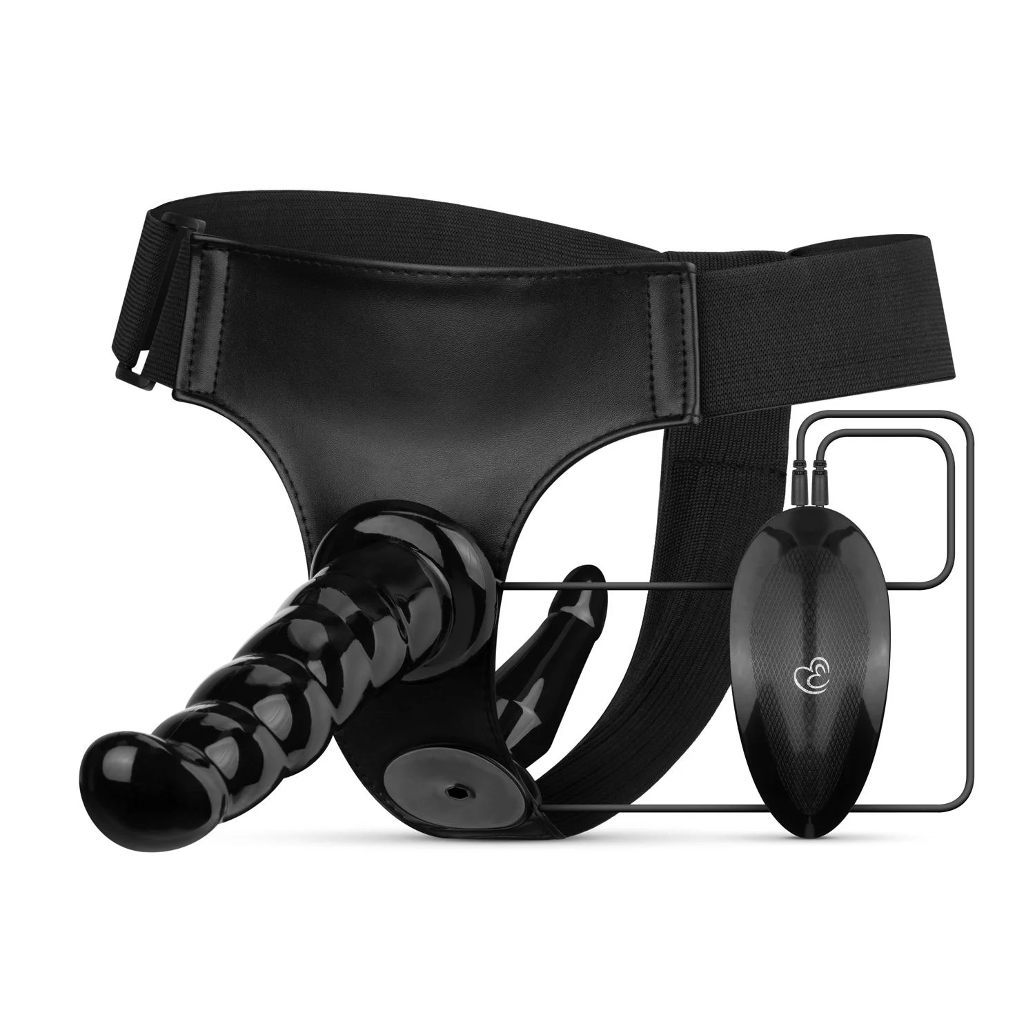 Fetish - Vibrerende Strap-On Set - Zwart