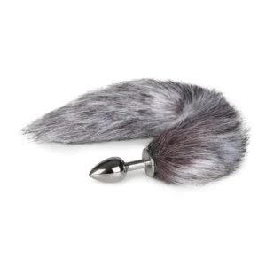 Fetish - Vossenstaart buttplug - Zilver