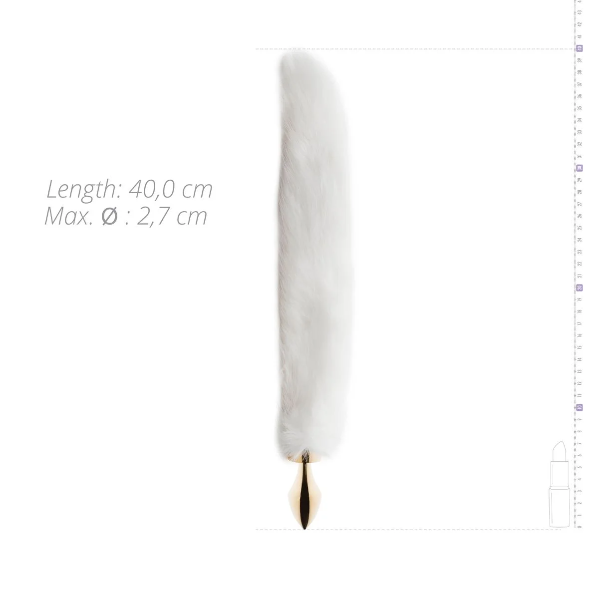 β FETISH COLLECTION Buttplug β Witte Vossenstaart