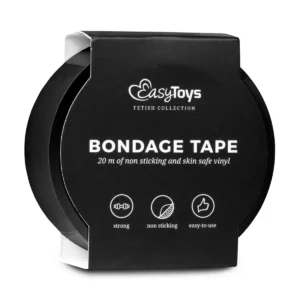 Fetish - Zwarte bondagetape - 20m