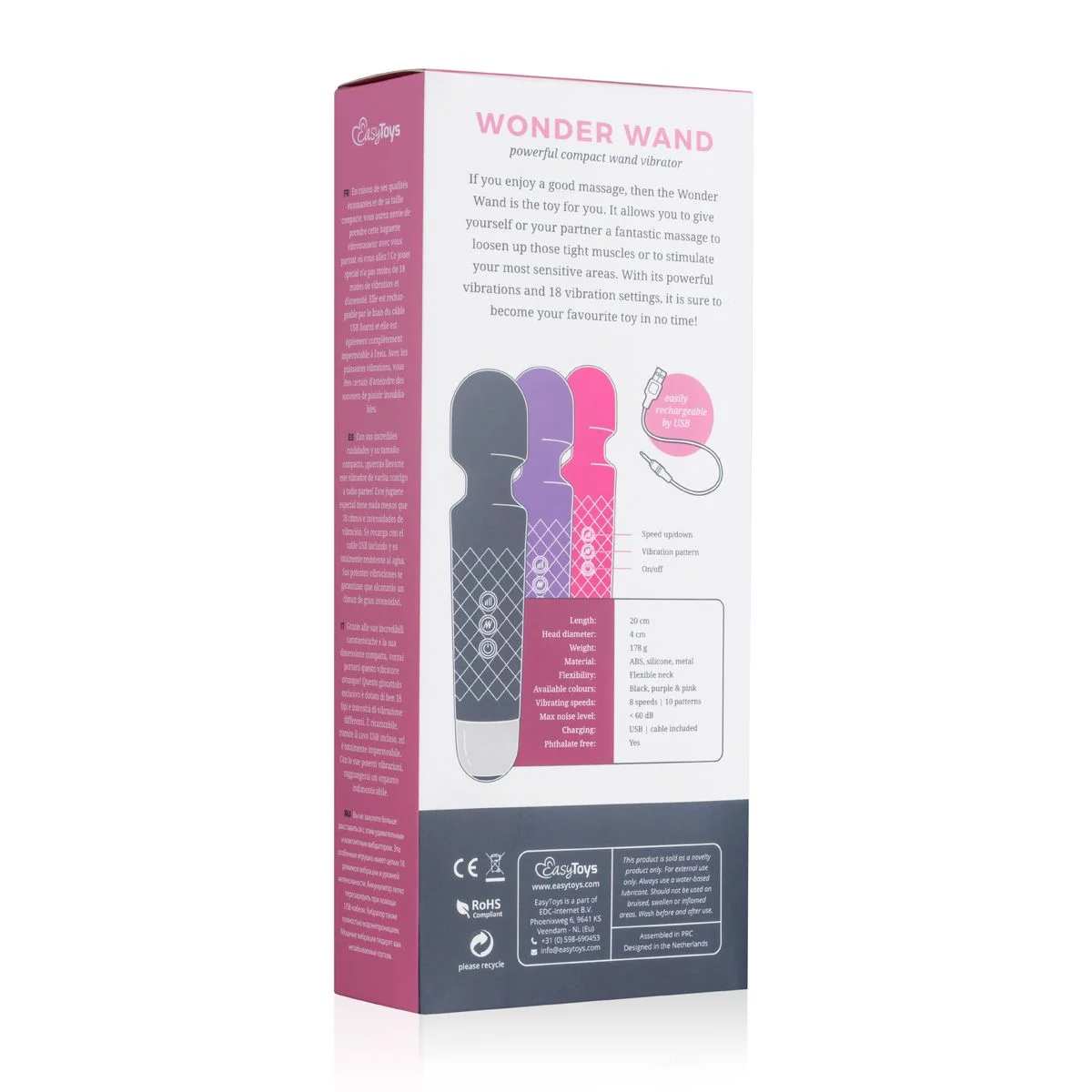 Mini Wand Vibrator - Zwart