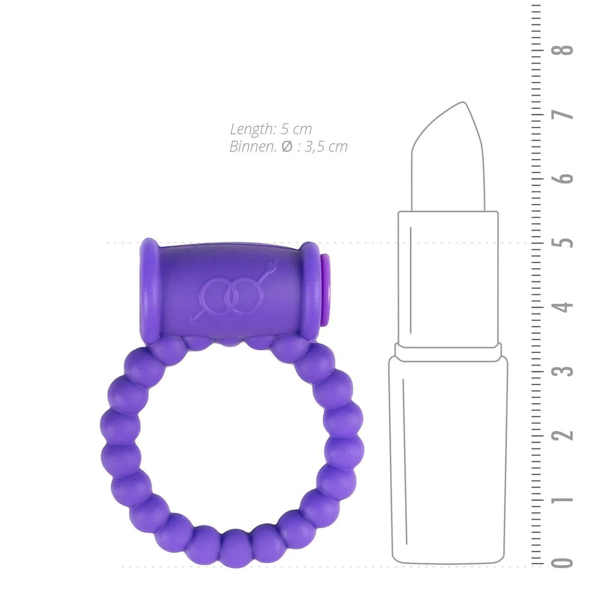 Cockring Met Vibrator - Paars