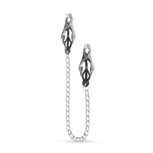 Fetish - Vlinder Tepelklemmen Met Ketting