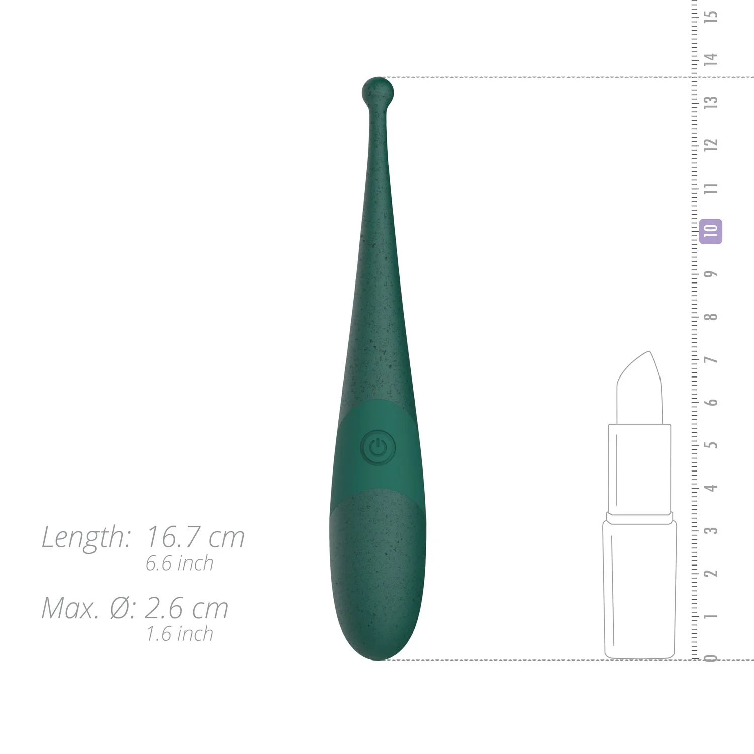 Gløv - Luna Eco Pin-Point Vibrator - Groen