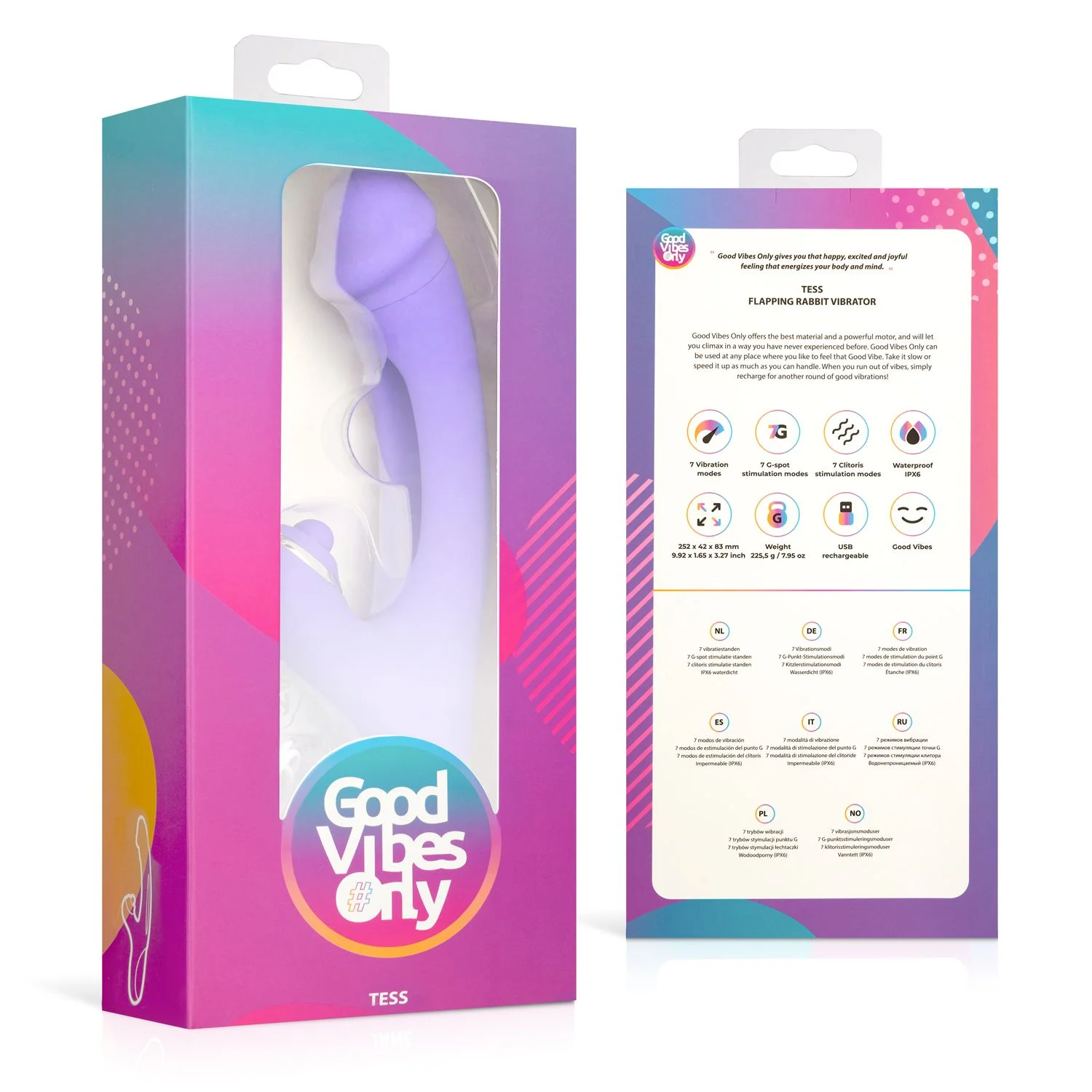Good Vibes Only - Tess Rabbit Vibrator met G-Spot stimulator