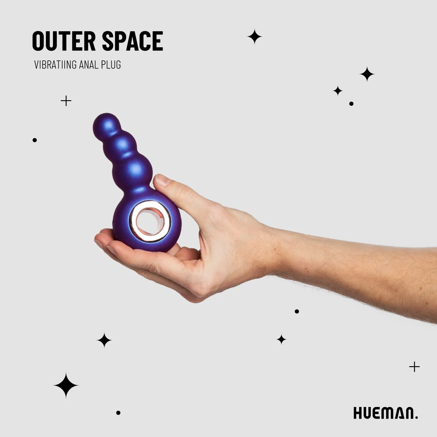 Hueman - Outer Space Vibrerende Buttplug