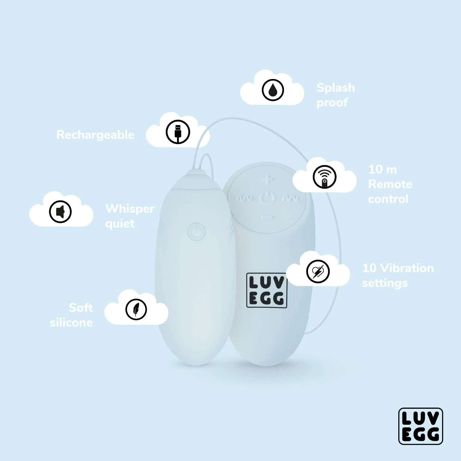 LUV EGG - Blauw
