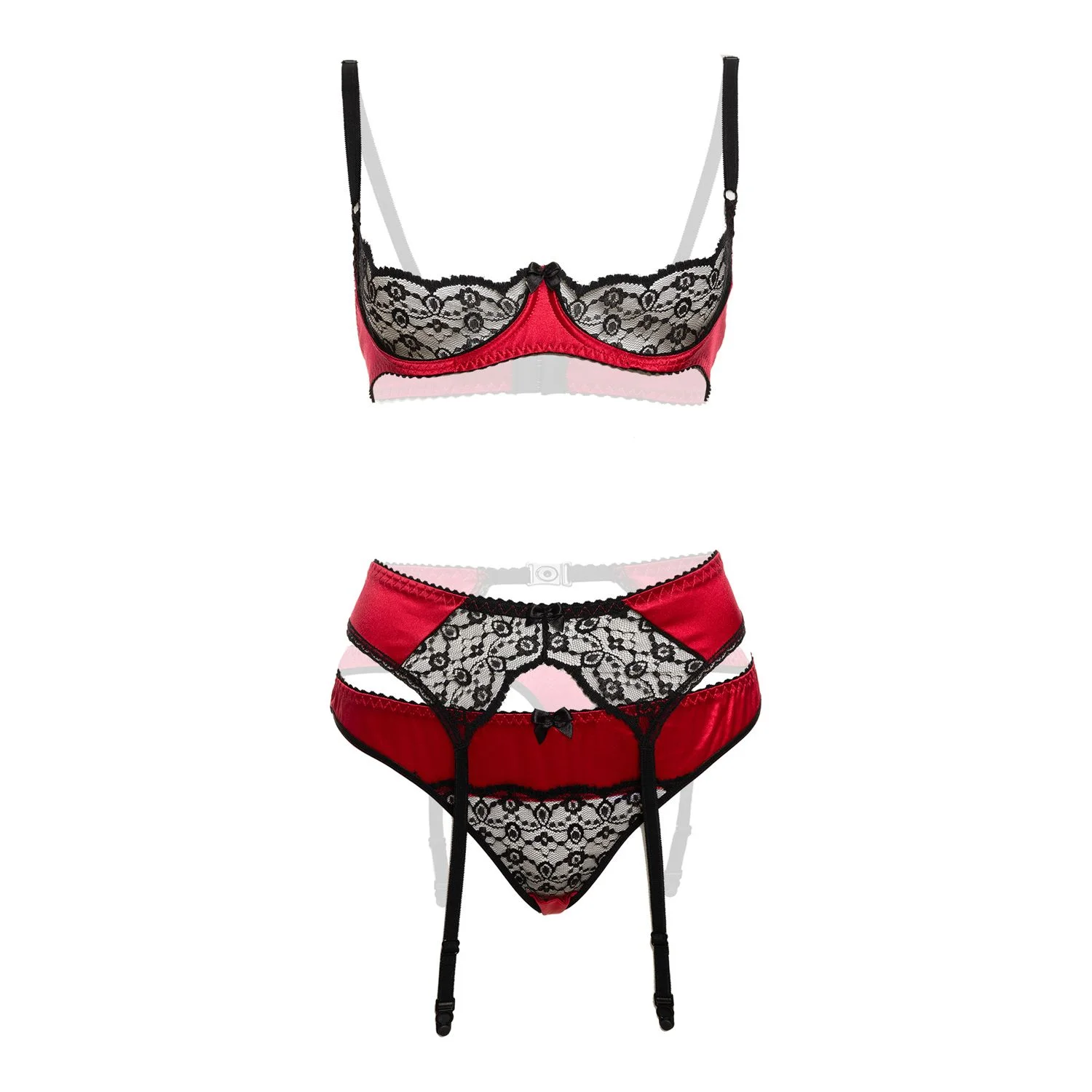 Christine - Bra-set 3 pc Gush - Red