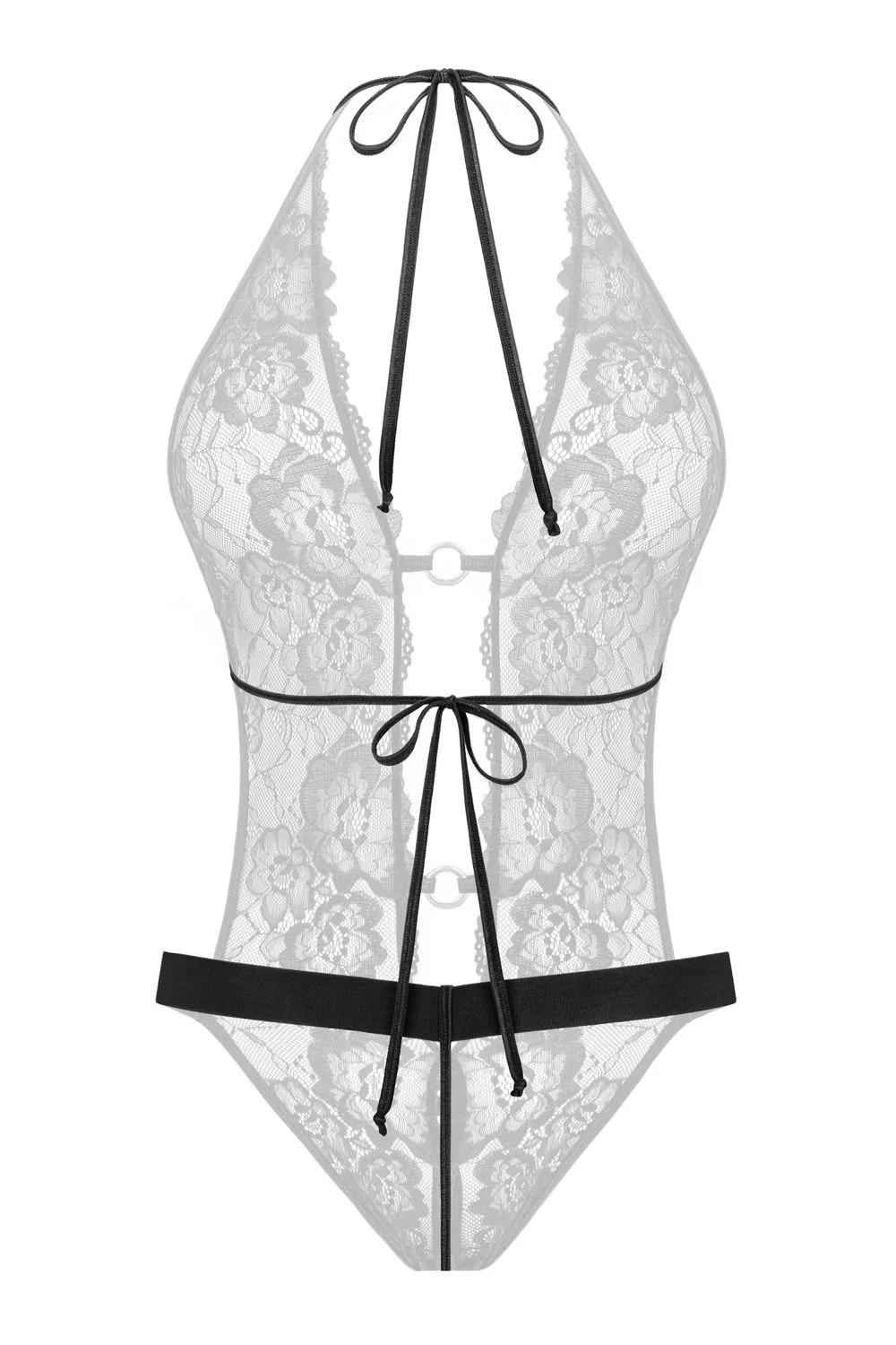 Christine - Open Crotch Body Basic Instinct - Zwart