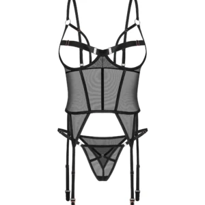 Obsessive - Freedom Euridia Korset en String - Zwart