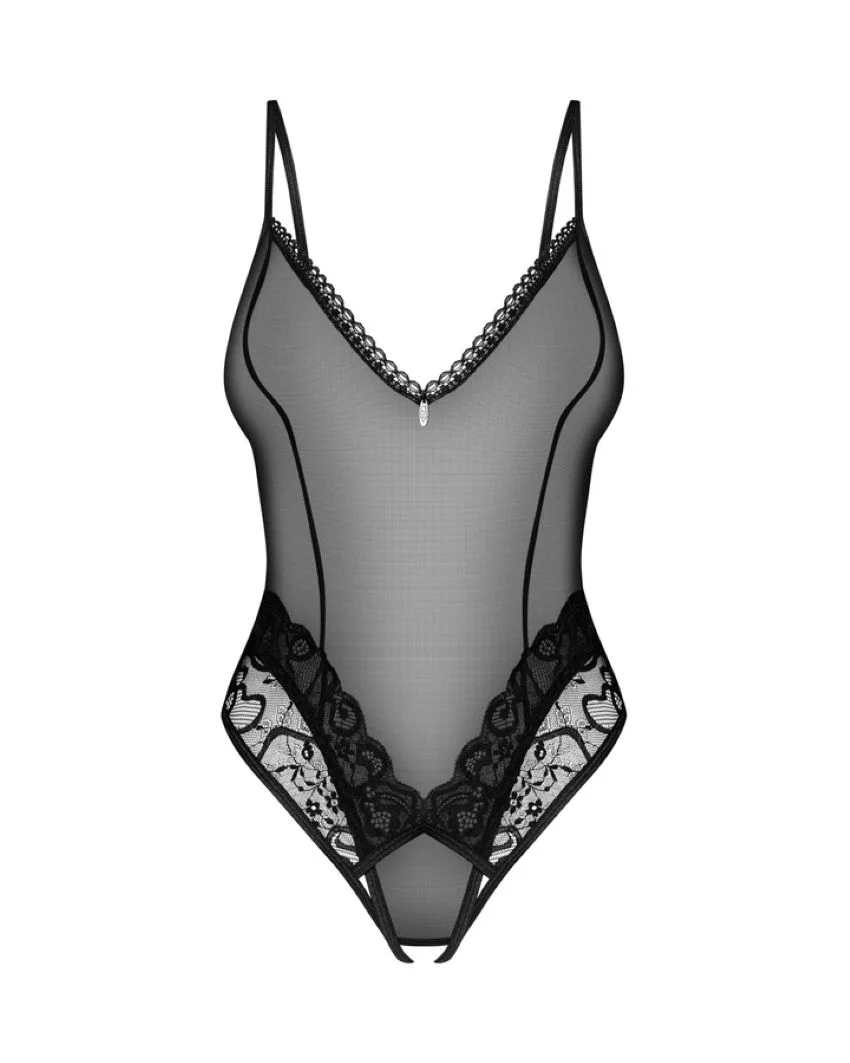 Obsessive - Blomentis Kruisloze Teddy - Zwart