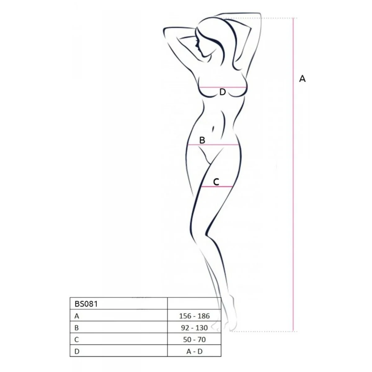 Passion - BS081 Catsuit - Wit