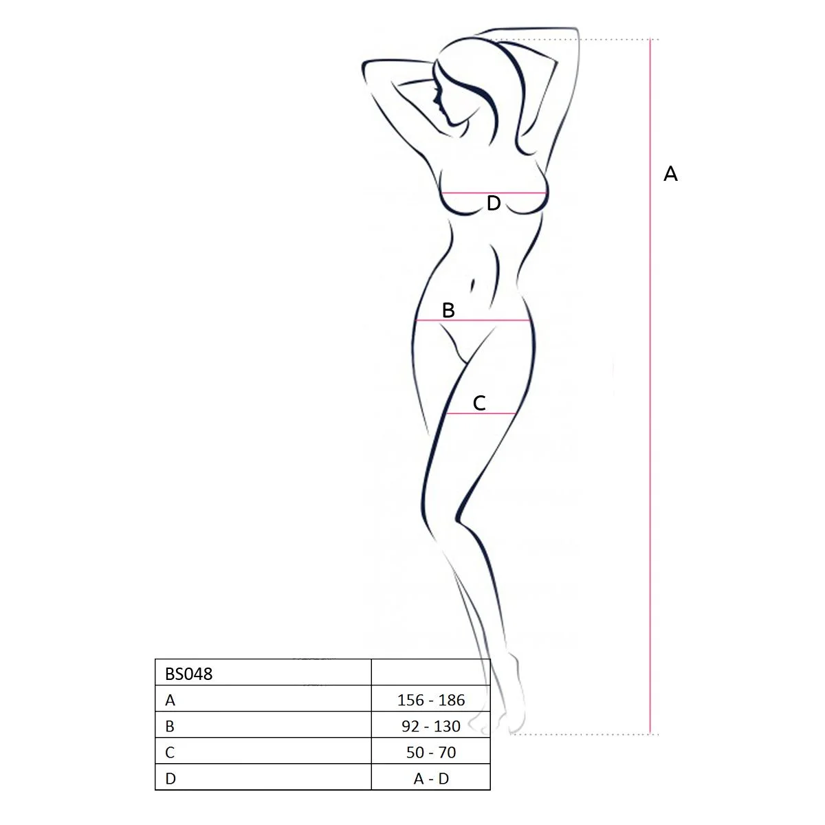 Passion - BS048 Catsuit - Zwart