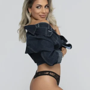 Christine - Slip Met Open Kruis Tara - Zwart