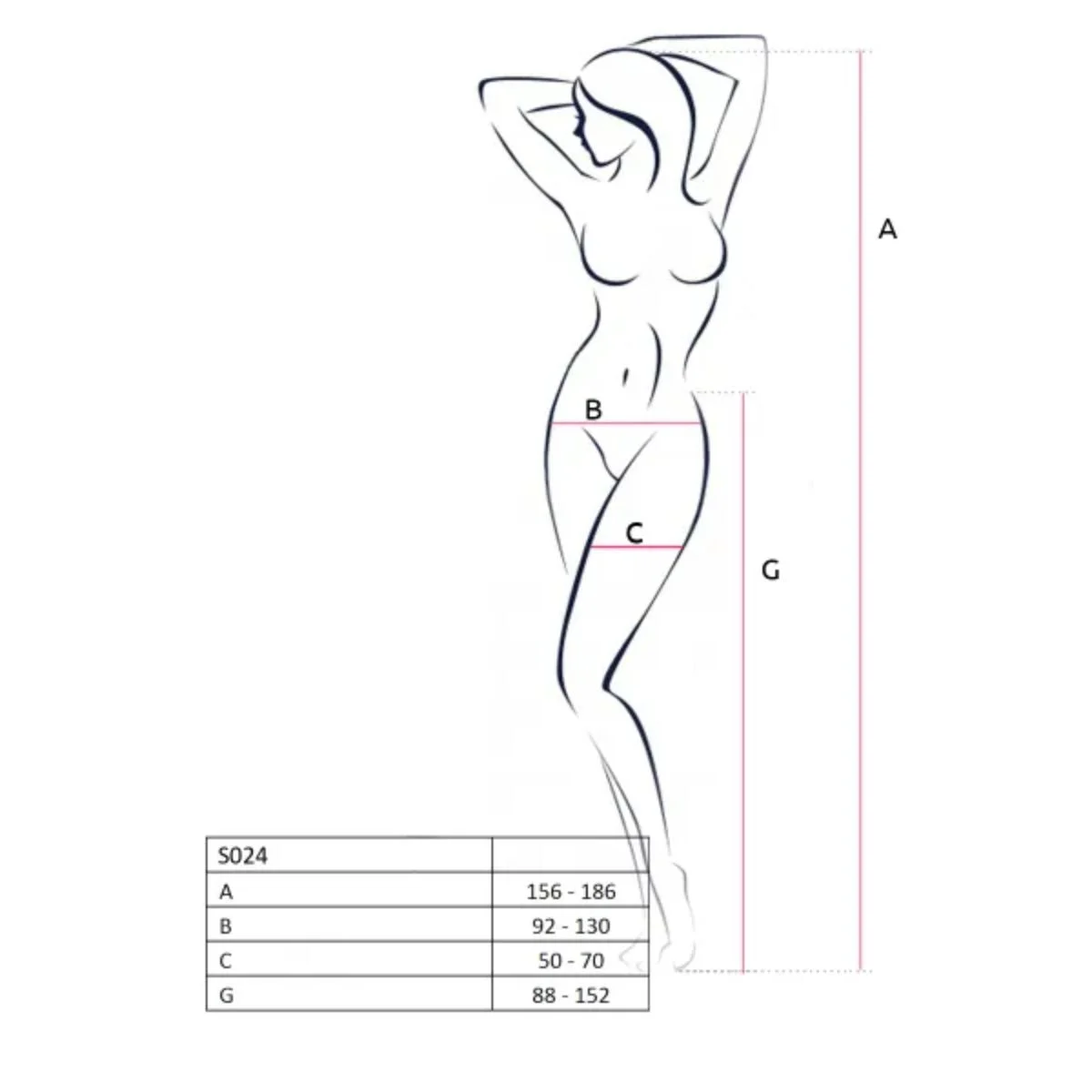 Passion - S024 Strip Pants - Wit