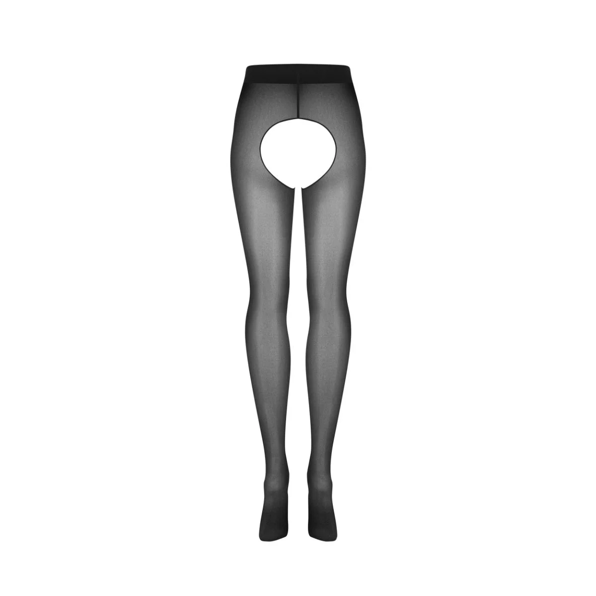 Obsessive - Norless Era Panty Open Kruis - Zwart