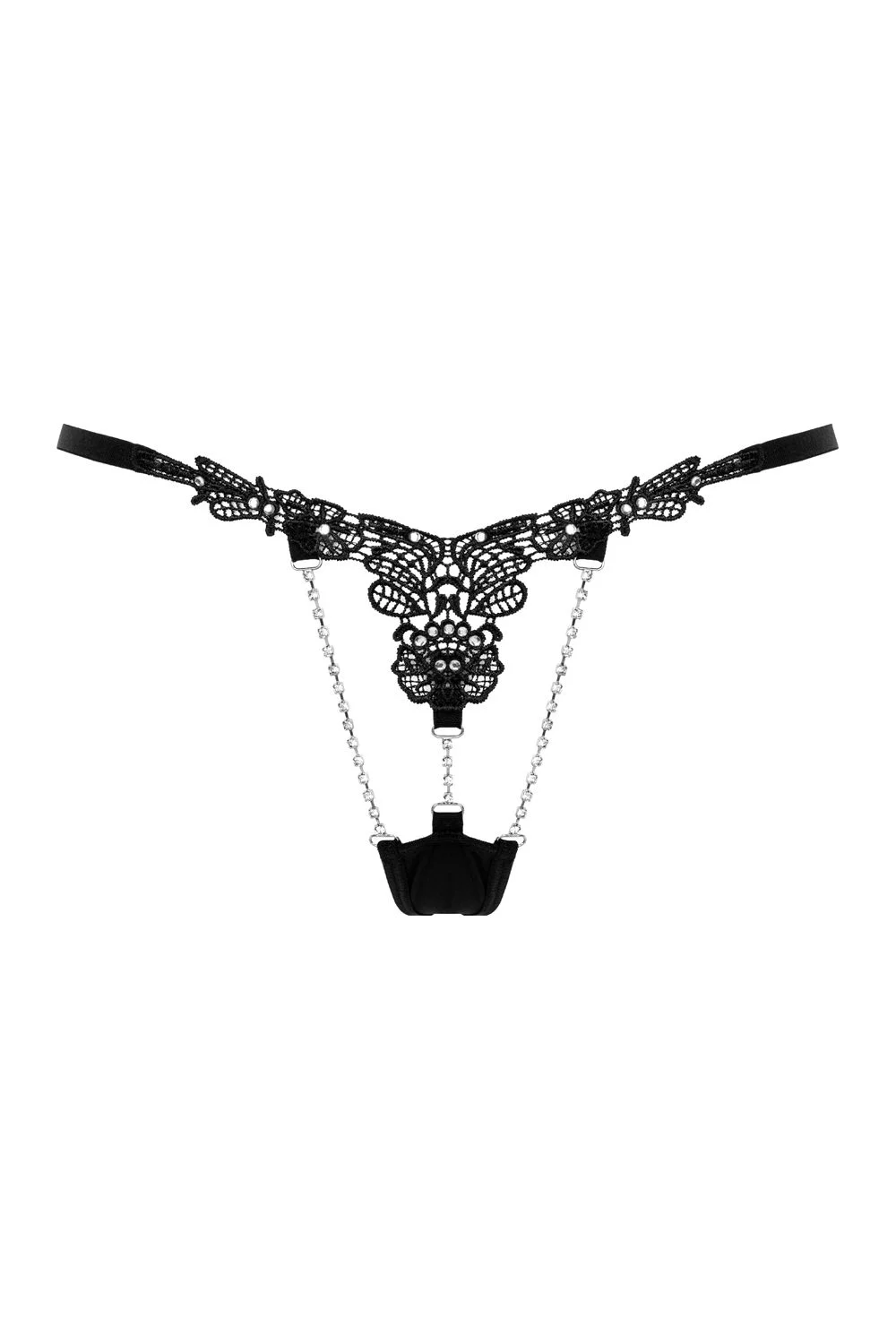 Christine - Kanten String met Parels Desire
