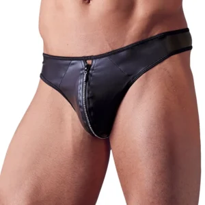 Mannenstring Met Rits Met Strass-Steentjes