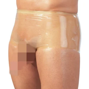 Latex Boxer Met Penissleeve - Transparant