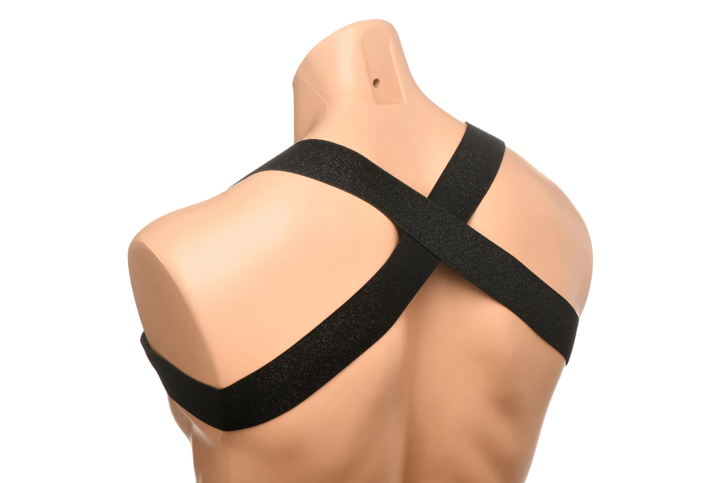 XR Brands - Borstharnas met Armbanden - Zwart