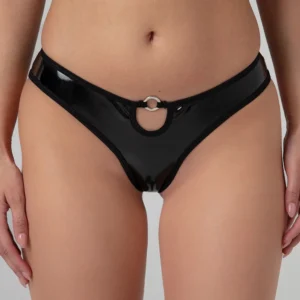 Christine - Open Kruis String Dark Desire - Zwart