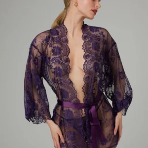 Christine - Kanten Kimono Graceful - Paars