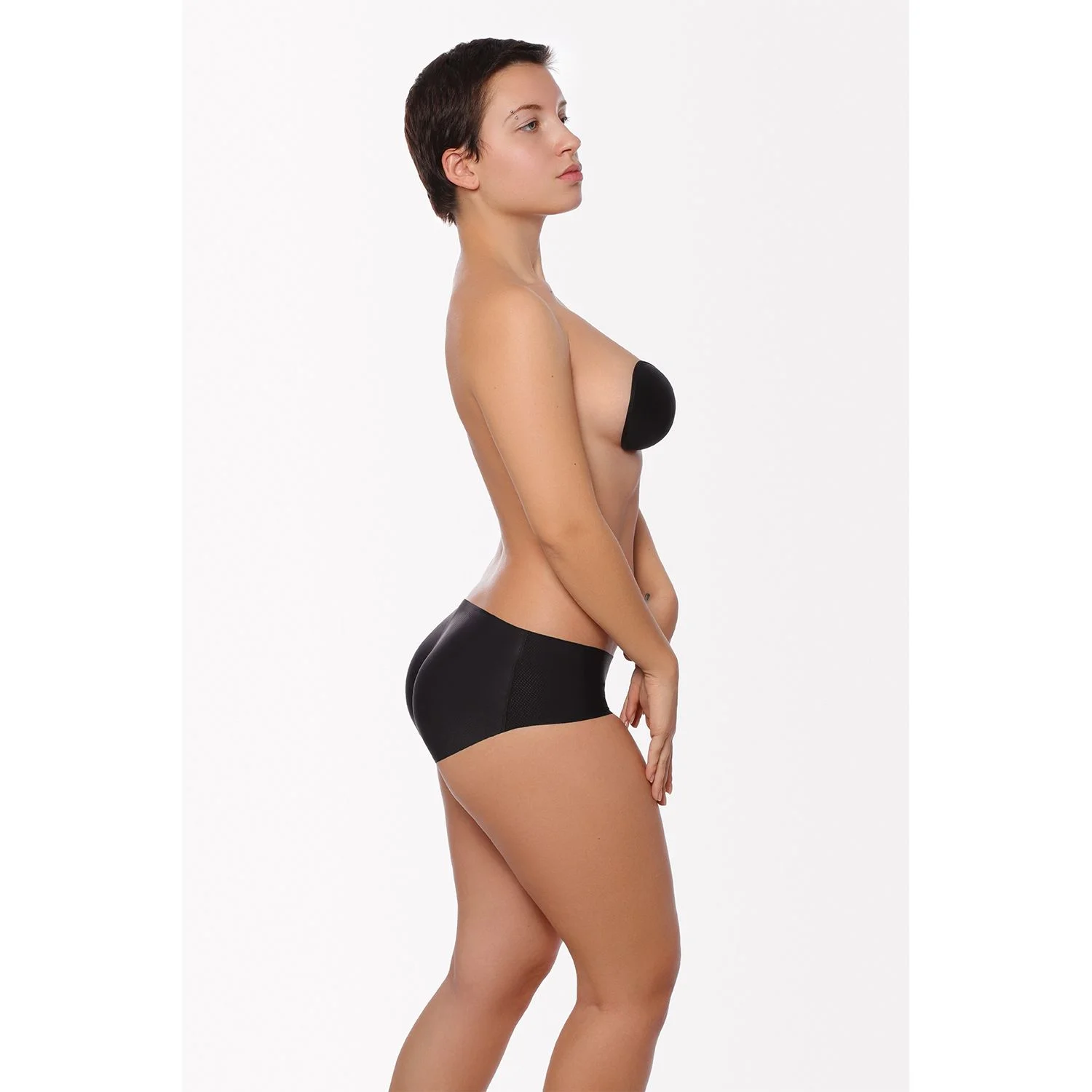 Bye Bra - Slip met Vulling Lage Taille Black S