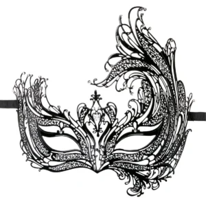 Fetish - Open Venetiaans Masker - Zwart