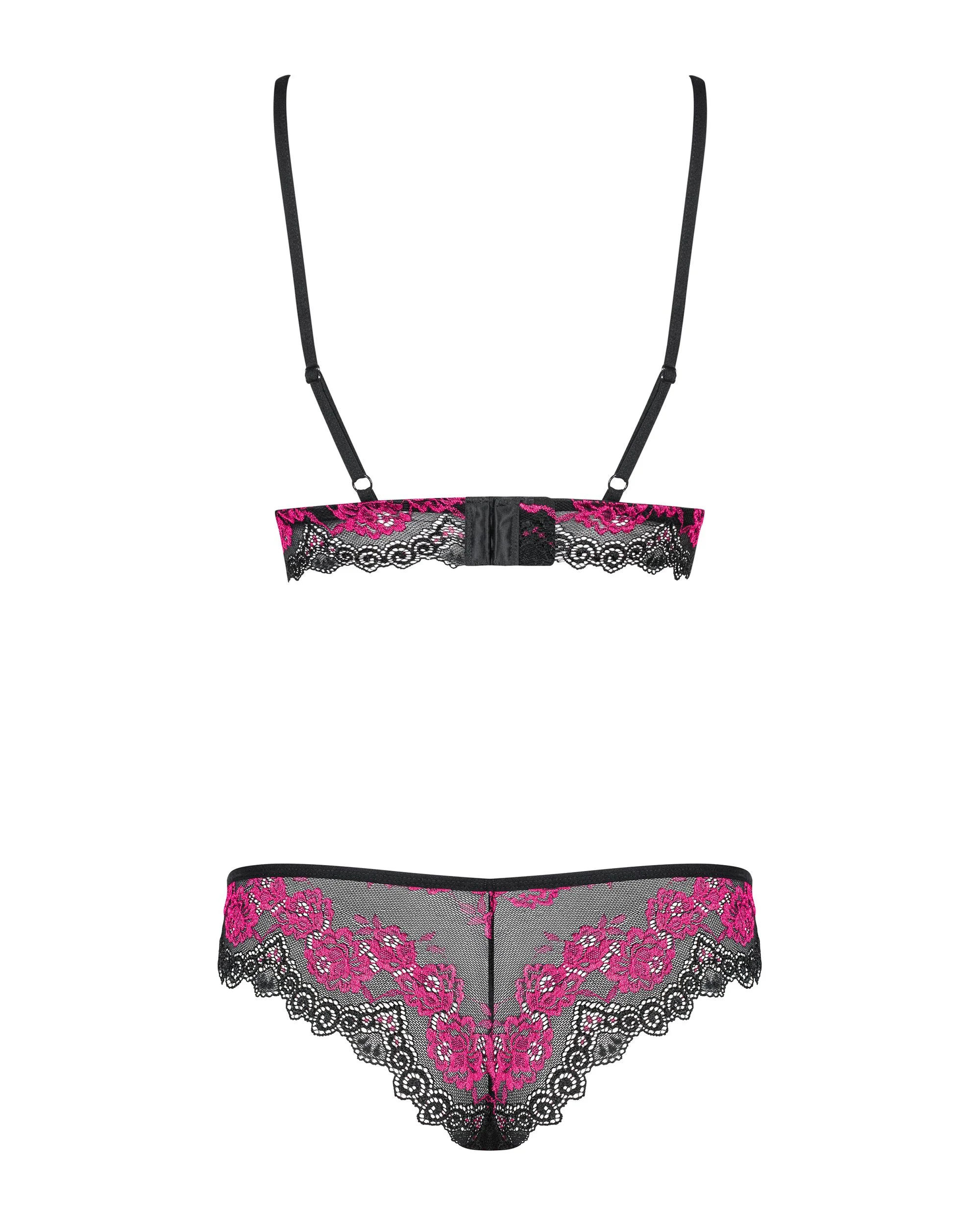Tulia 2-Delige BH Set - Zwart/Roze