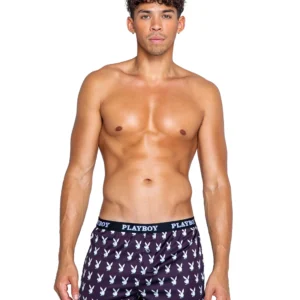 Playboy Lingerie - Heren Champion Boxer - Zwart