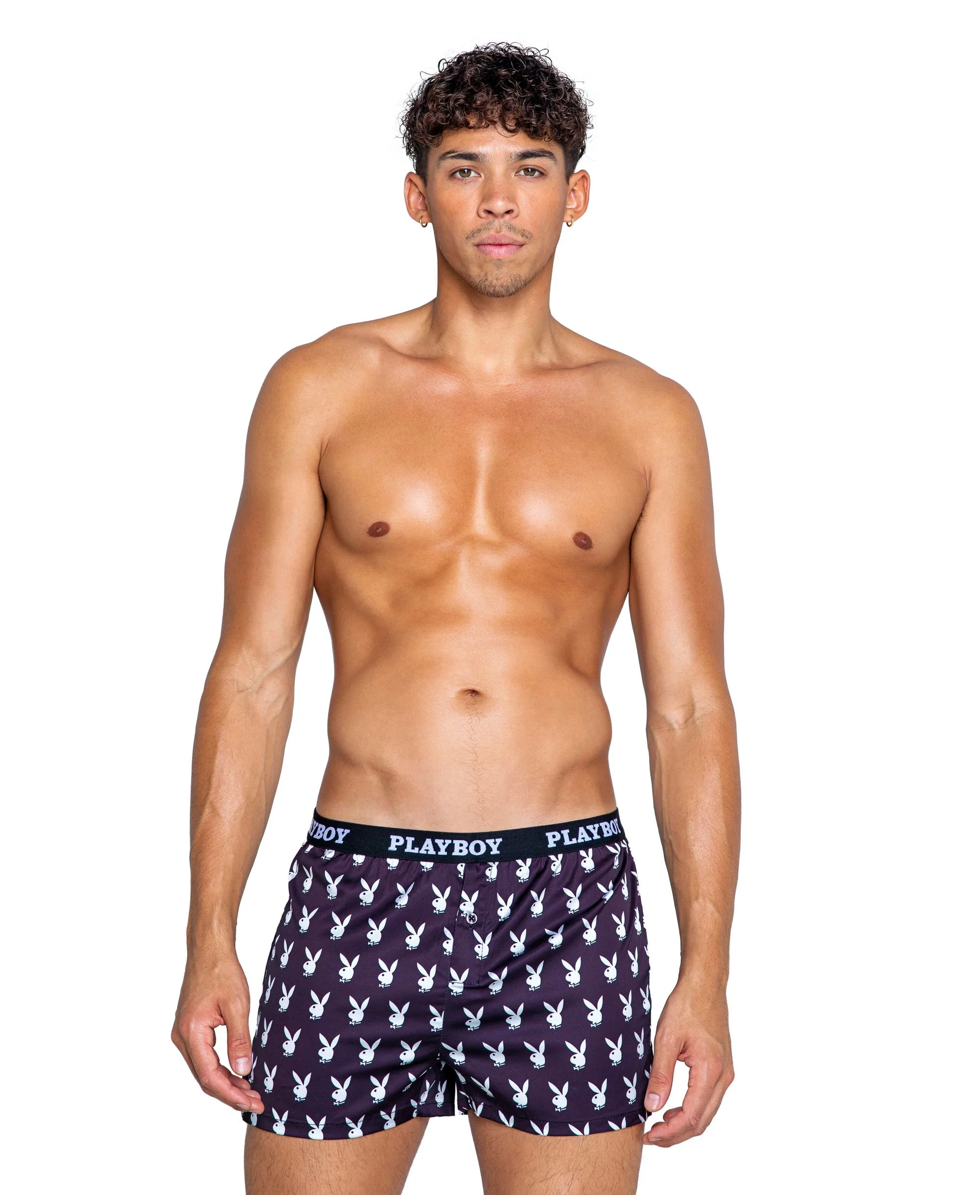 Playboy Lingerie - Heren Champion Boxer - Zwart