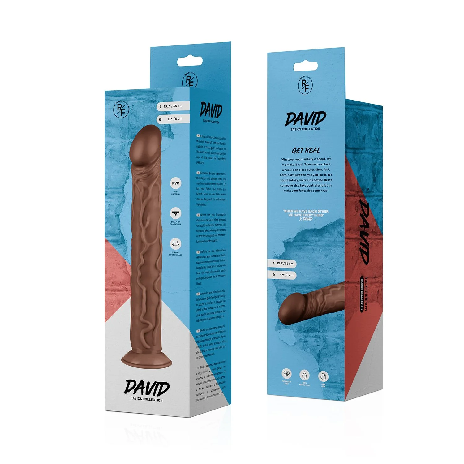 Real Fantasy - David Realistische Dildo - 35 cm