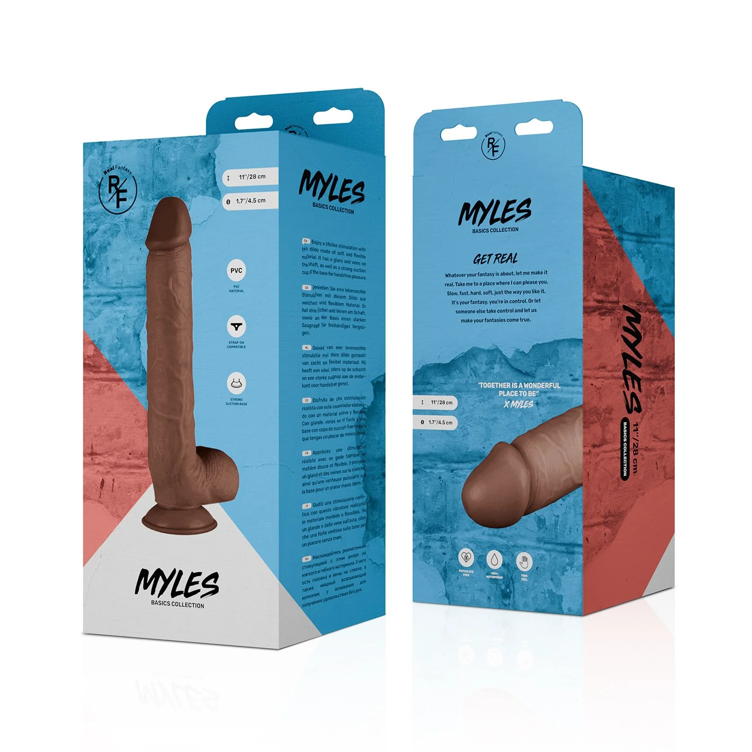 Real Fantasy - Myles Realistische Dildo - 28 cm