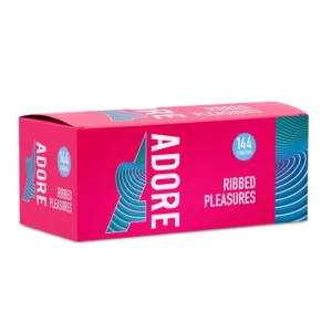 Adore Ribbed Pleasure condooms 144 stuks