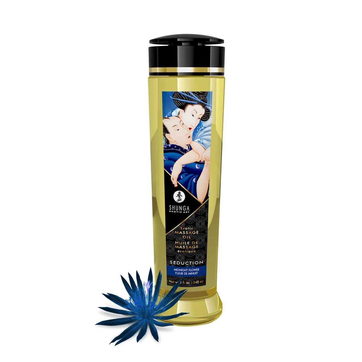Shunga - Seduction Massage Olie Midnight Flower - 240 ml