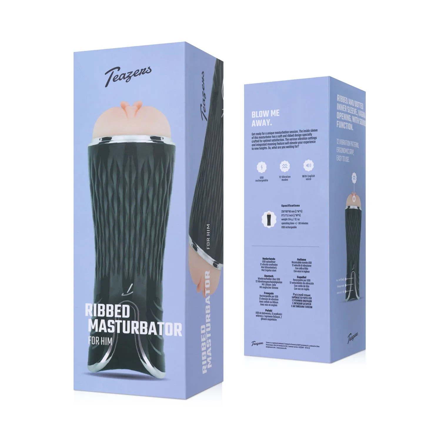 Teazers Elektrische Masturbator Met Stem