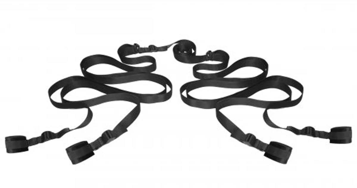 XR Brands - Hold Me Bed Bondage Set - Zwart
